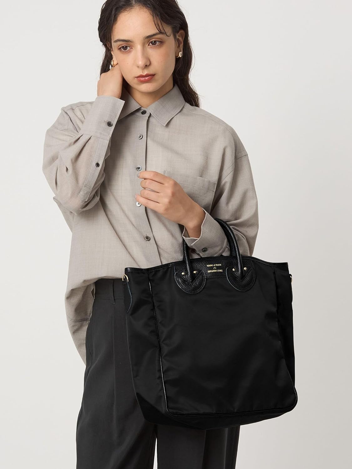 Kiko kostadinov ビジュー付き黒ワイドパンツ トラウザー 44/s Kiko